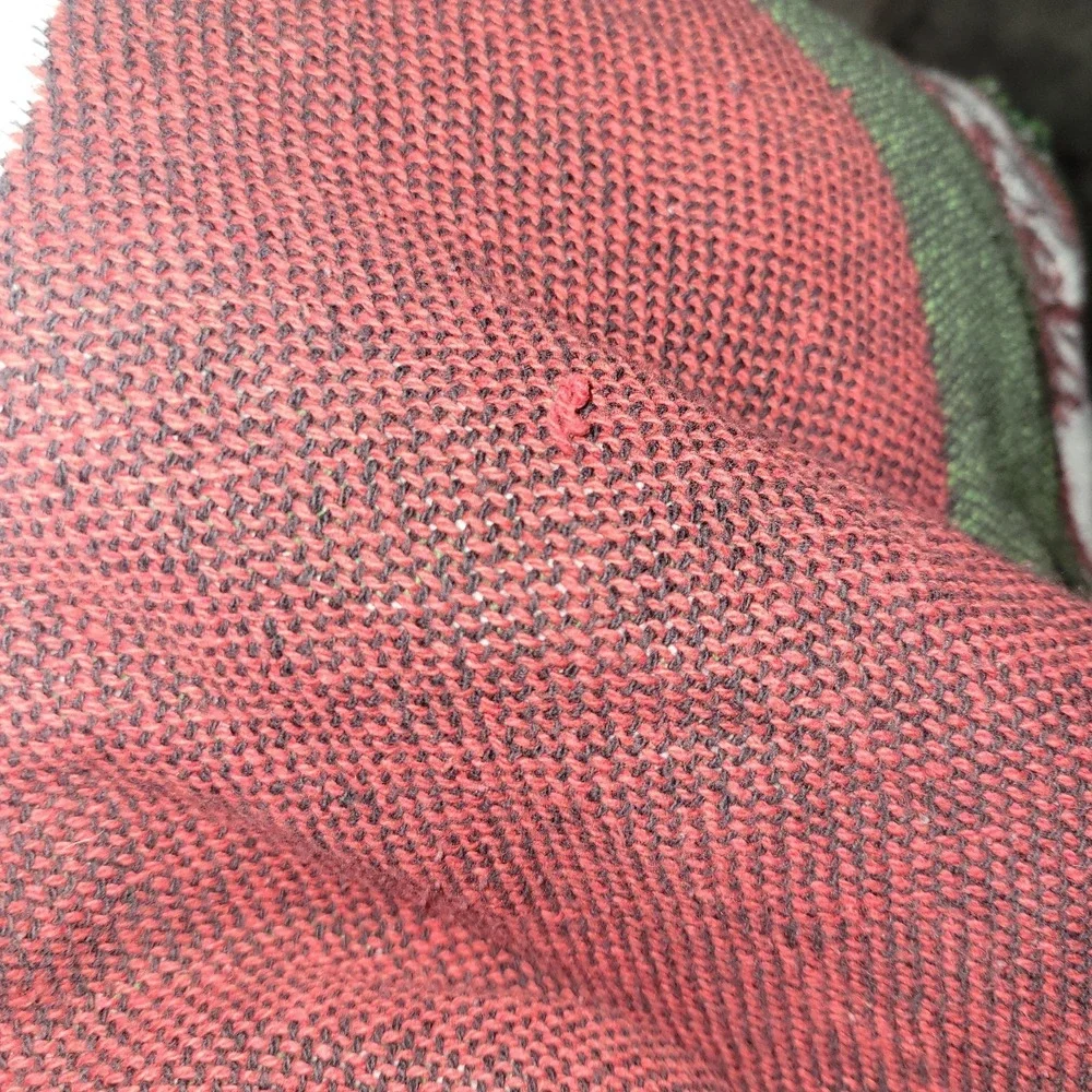 Vintage 1993 Coca-Cola Tapestry Red & Green Woven Throw Blanket 48